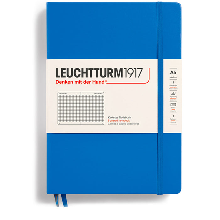 LEUCHTTURM1917 Classic Hard Cover - Medium (A5) - Squared/Grid - Sky