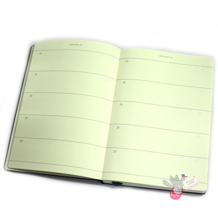 LEUCHTTURM1917 "Some lines a day" 5 year Diary / Memory Book - Hard Cover - Medium A5 - Forest Green