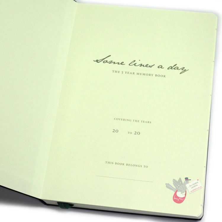 LEUCHTTURM1917 "Some lines a day" 5 year Diary / Memory Book - Hard Cover - Medium A5 - Port Red