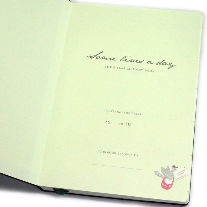 LEUCHTTURM1917 "Some lines a day" 5 year Diary / Memory Book - Hard Cover - Medium A5 - Port Red