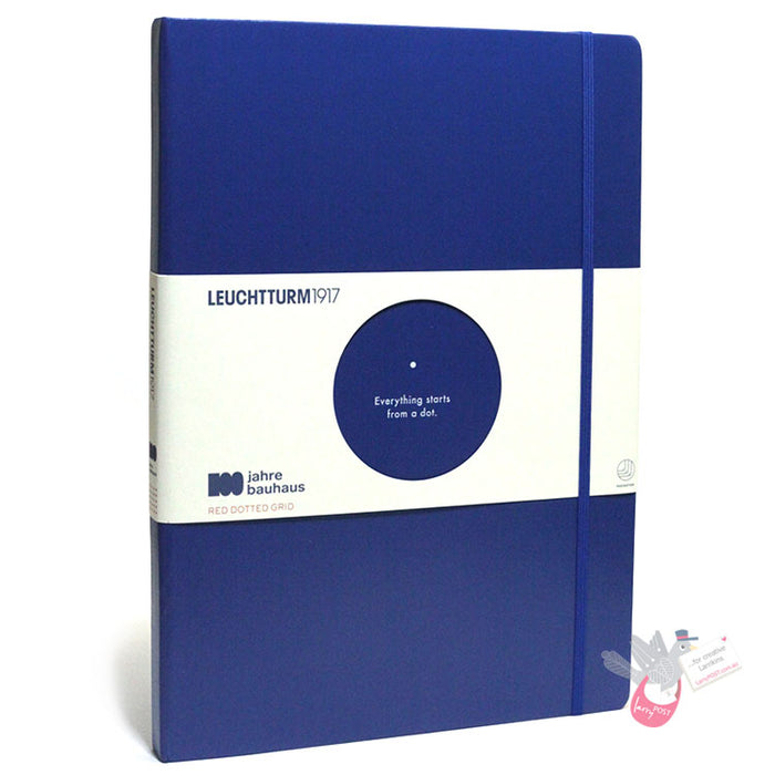 LEUCHTTURM1917 100 Years of BAUHAUS Classic Hard Cover - Master A4 - Dotted - Royal Blue