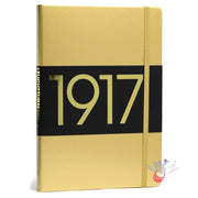 LEUCHTTURM1917 Classic Hard Cover - Medium (A5) - Plain - Gold - Metallic Anniversary Edition