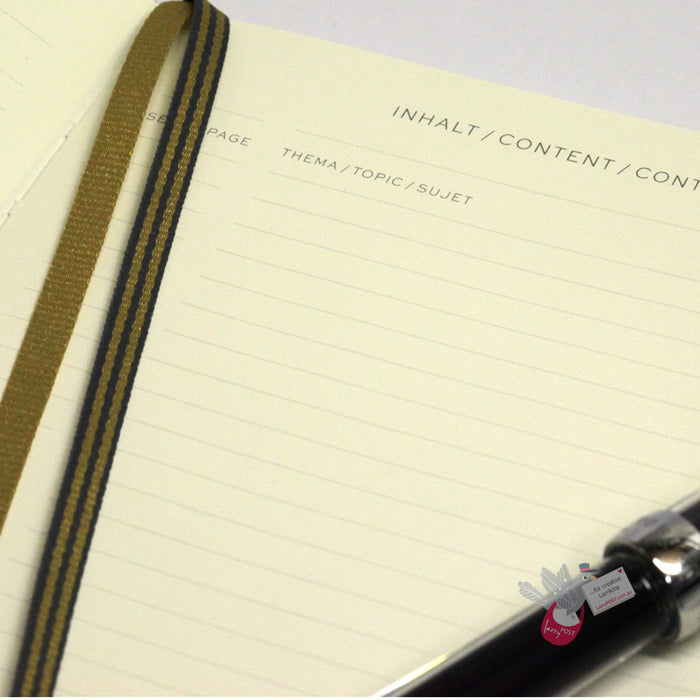 LEUCHTTURM1917 Classic Hard Cover - Medium (A5) - Plain - Gold - Metallic Anniversary Edition