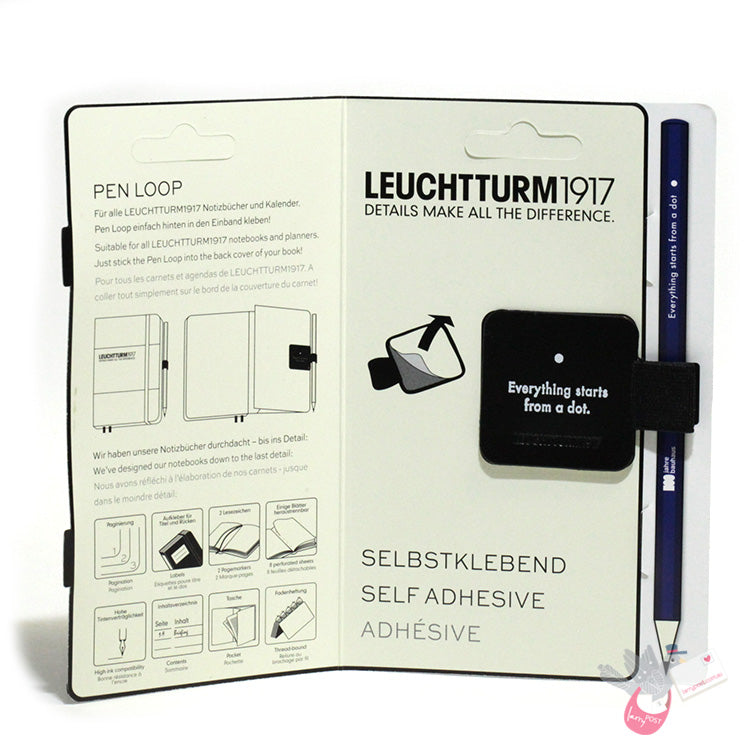 LEUCHTTURM1917 Pen Loop - Bauhaus Series - Black