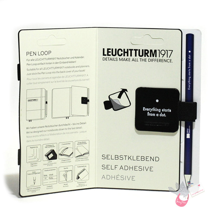 LEUCHTTURM1917 Pen Loop - Bauhaus Series - Black