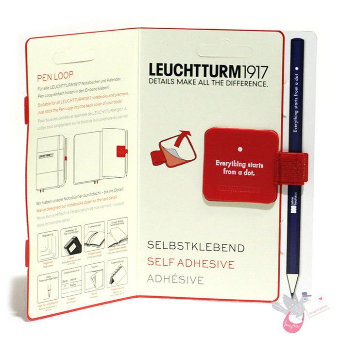 LEUCHTTURM1917 Pen Loop - Bauhaus Series - Red