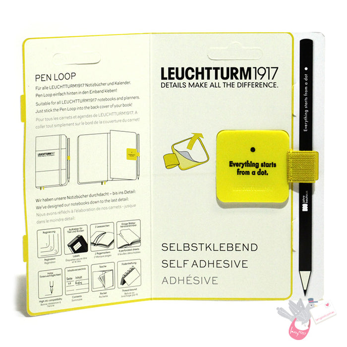 LEUCHTTURM1917 Pen Loop - Bauhaus Series - Lemon