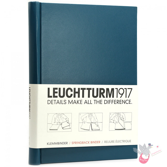LEUCHTTURM1917 Peka Springback Binder (holds 150 pages) - A4 - Pacific Green