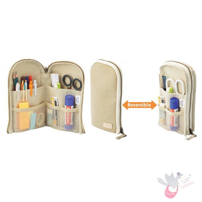 LIHIT LAB Hinemo Stand Up Pen Pouch - Red