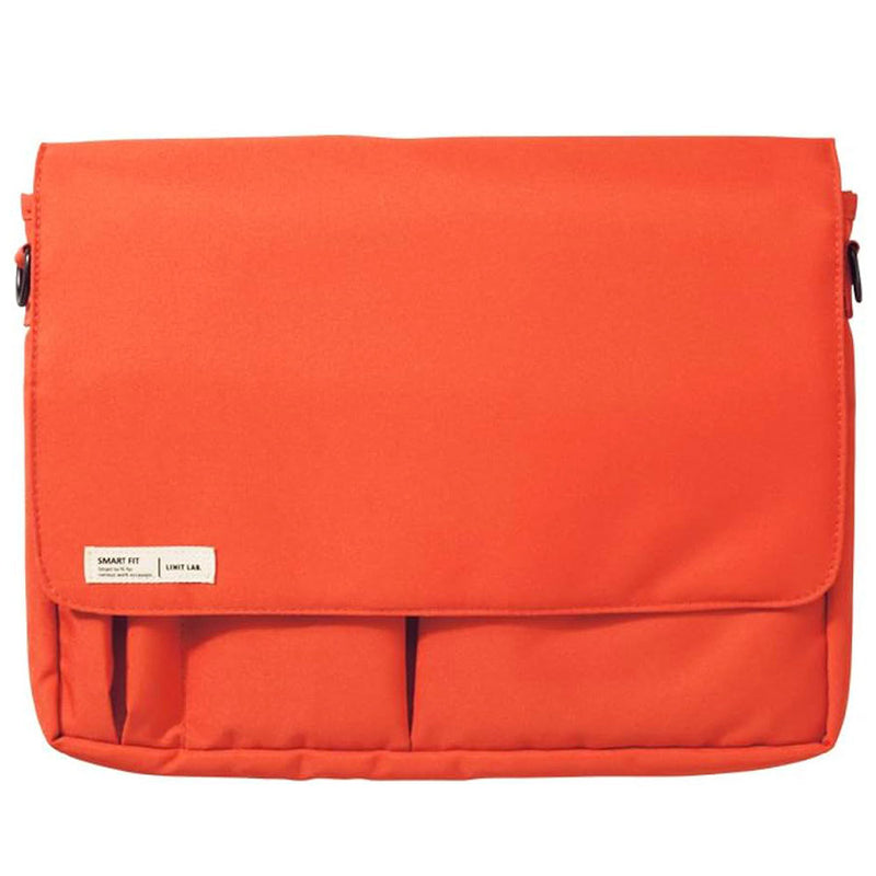 LIHIT LAB - Smart Fit Carrying Pouch A4 - Orange (includes shoulder strap)