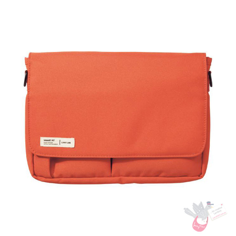 LIHIT LAB - Smart Fit Carrying Pouch A5 - Orange (includes shoulder strap)