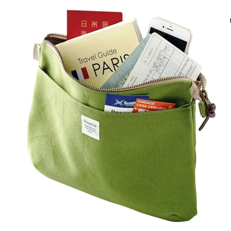 LIHIT LAB - Sacoche Smart Fit Carrying Pouch - Large (A5) - Sage (includes shoulder strap A7709)