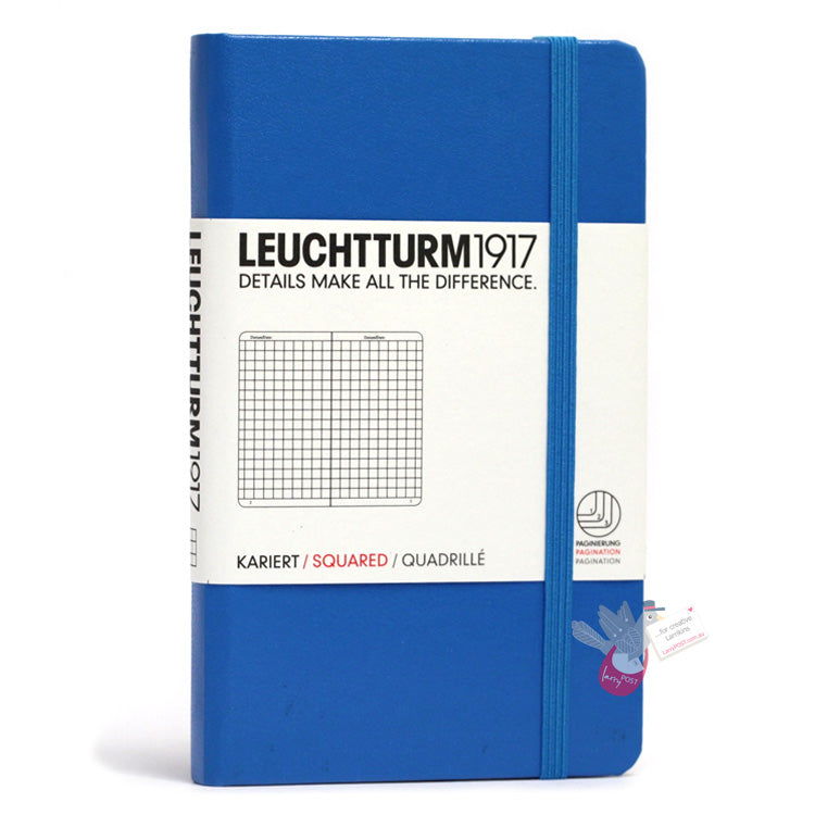 LEUCHTTURM1917 Classic Hard Cover (A6) - Squared / Grid - Azure Blue