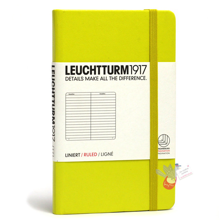 LEUCHTTURM1917 Classic Hard Cover - Pocket (A6) - Ruled - Lemon Yellow
