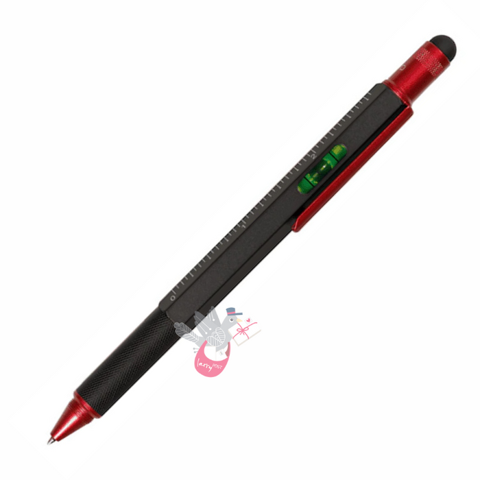 MEMMO Level Stylus Tool Pen - Ballpoint - Black & Red