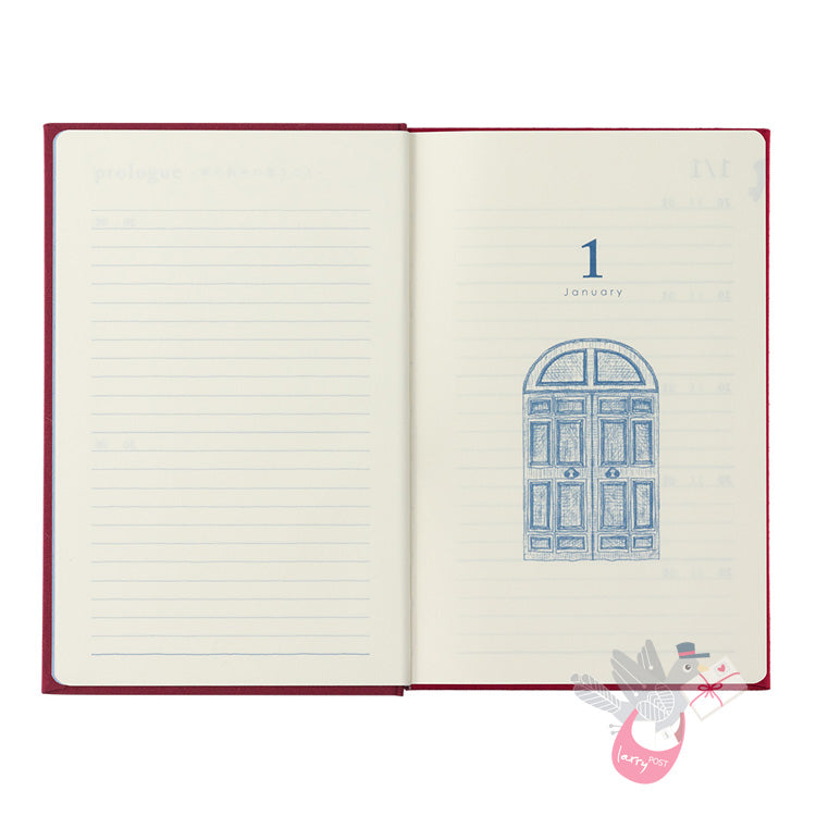 MIDORI - Undated 10 Year Diary - Daily - Red