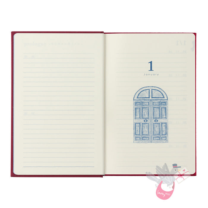 MIDORI - Undated 10 Year Diary - Daily - Red
