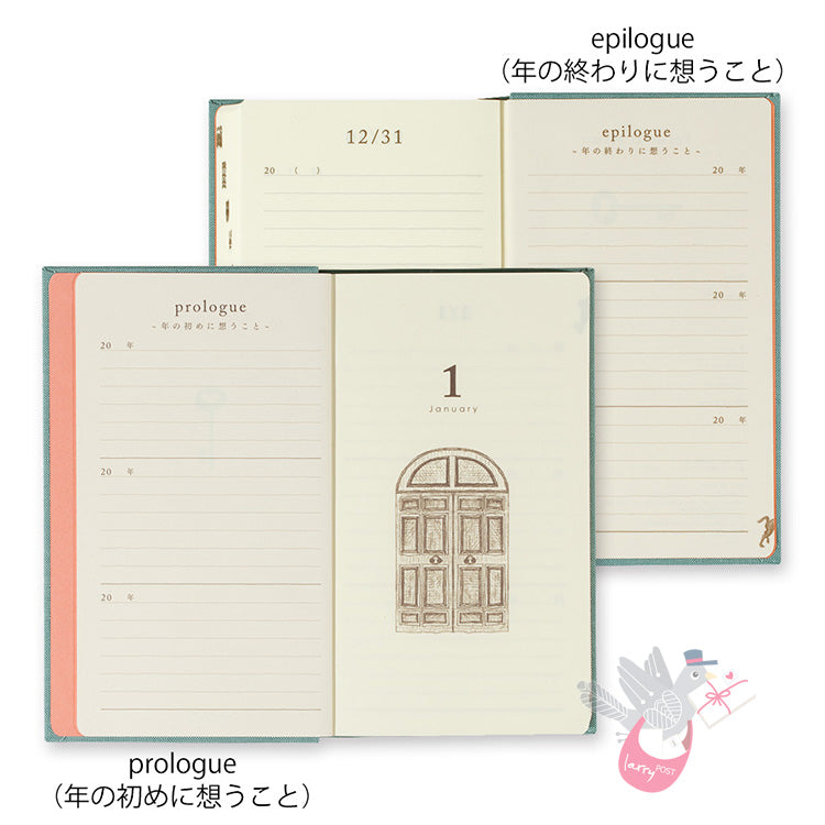 MIDORI - Undated 3 Year Diary - Daily - Blue