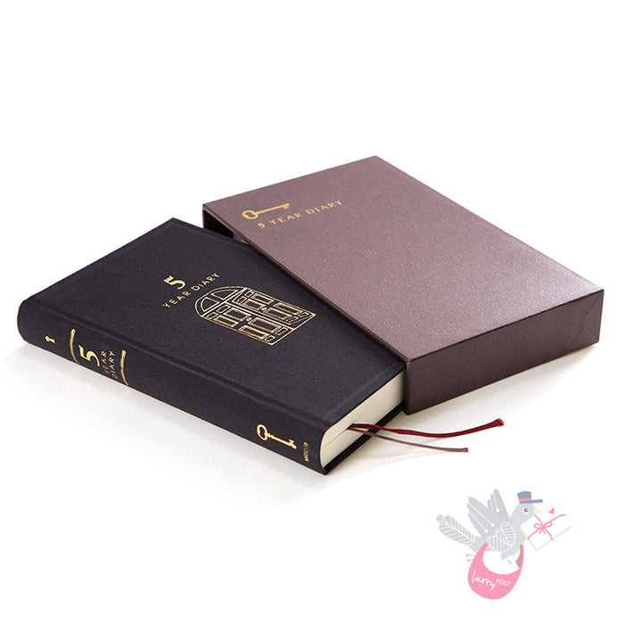 MIDORI - Undated 5 Year Diary - Daily - Black