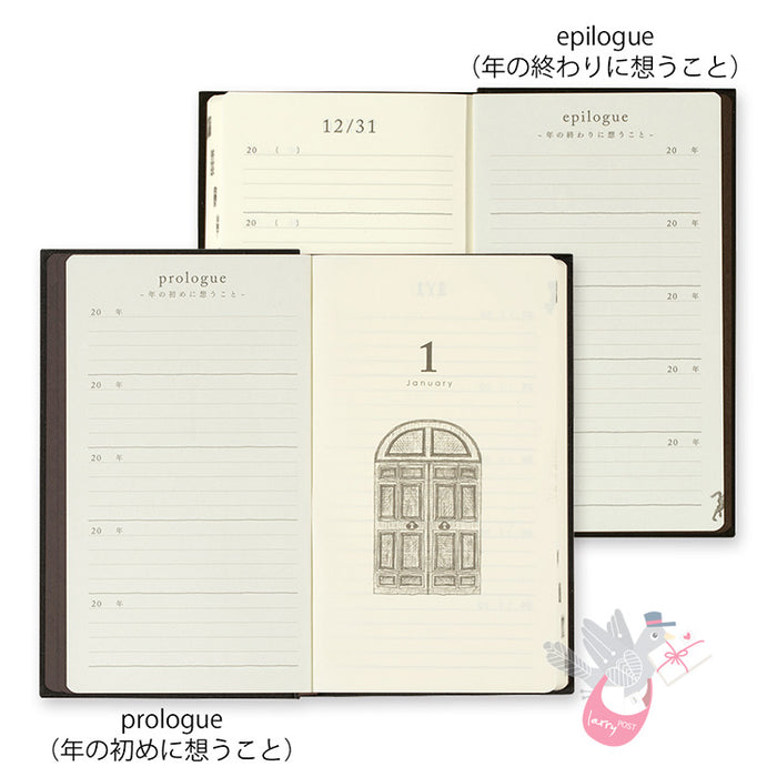 MIDORI - Undated 5 Year Diary - Daily - Black