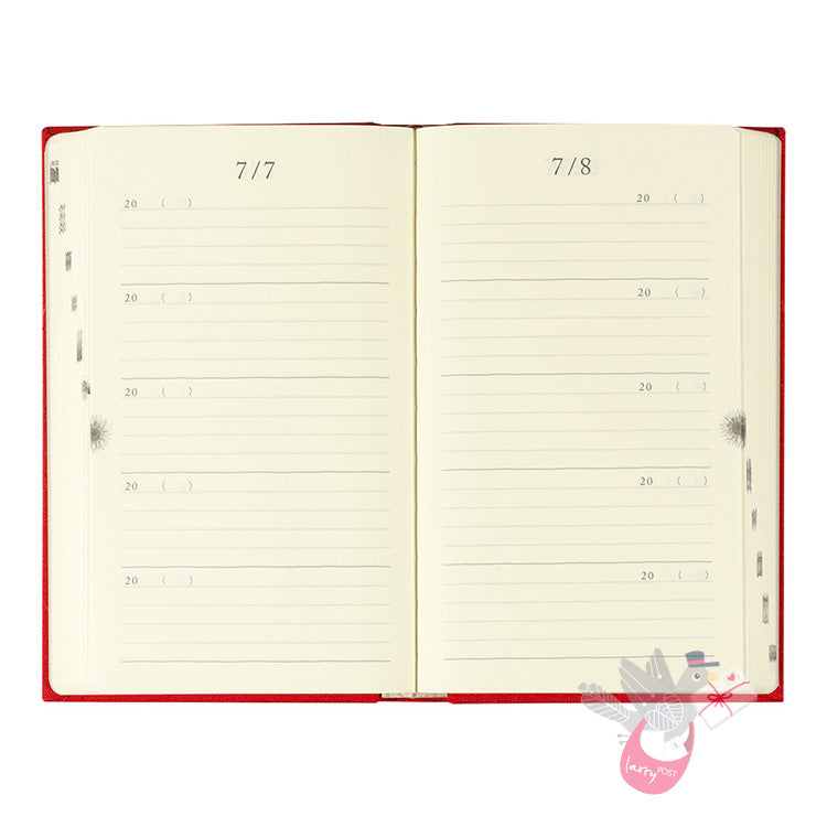 MIDORI - Undated 5 Year Diary - Daily - Red
