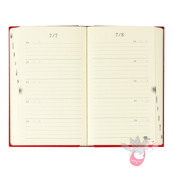 MIDORI - Undated 5 Year Diary - Daily - Red