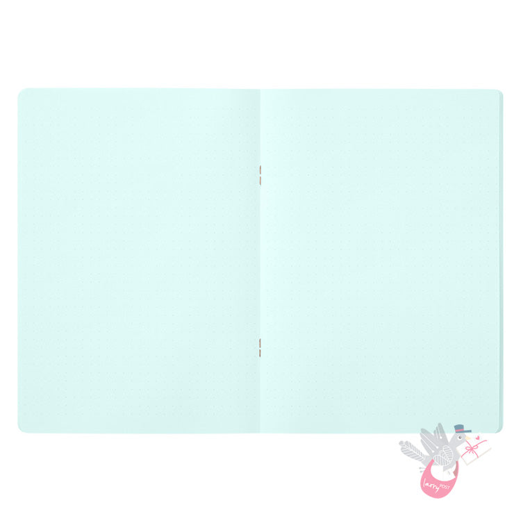 MIDORI - Cahier Journal - 56 Pages - Dotted - A5 - Blue - Pack of 5