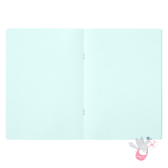 MIDORI - Cahier Journal - 56 Pages - Dotted - A5 - Blue - Pack of 5