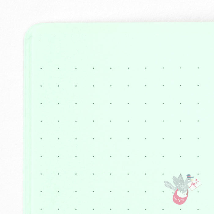MIDORI - Cahier Journal - 56 Pages - Dotted - A5 - Green - Pack of 5