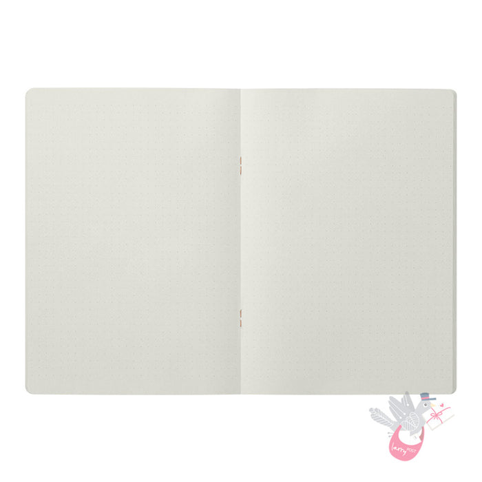 MIDORI - Cahier Journal - 56 Pages - Dotted - A5 - White - Pack of 5