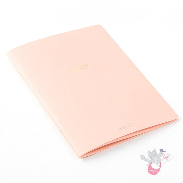 MIDORI - Cahier Journal - 56 Pages - Dotted - A5 - Pink - Pack of 5