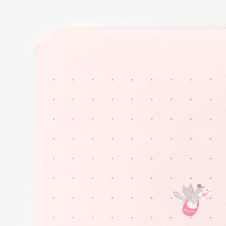 MIDORI - Cahier Journal - 56 Pages - Dotted - A5 - Pink - Pack of 5