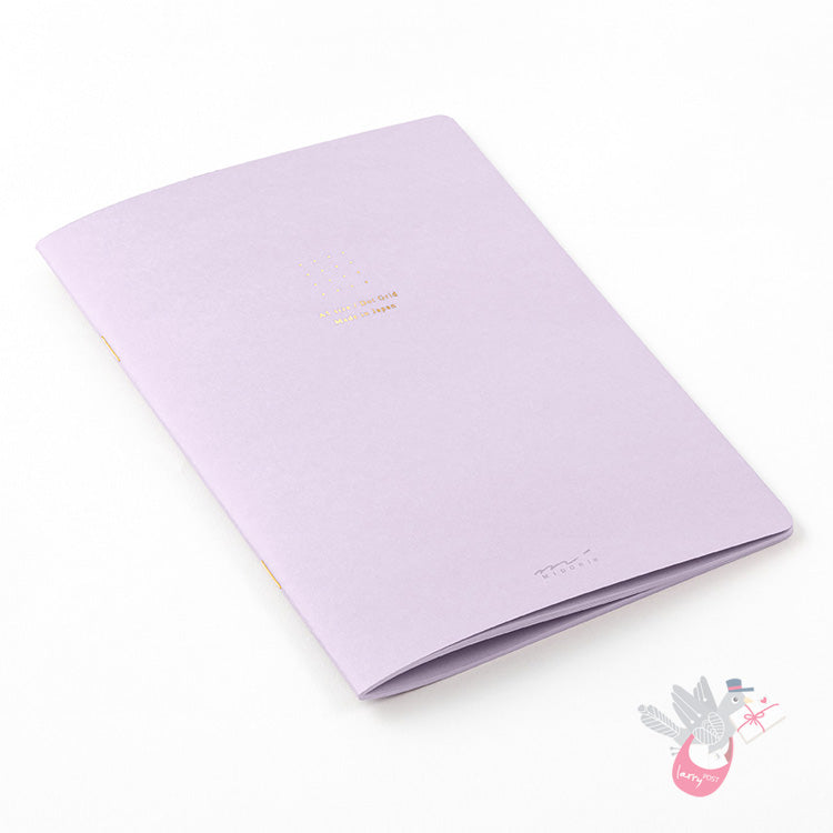 MIDORI - Cahier Journal - 56 Pages - Dotted - A5 - Purple - Pack of 5