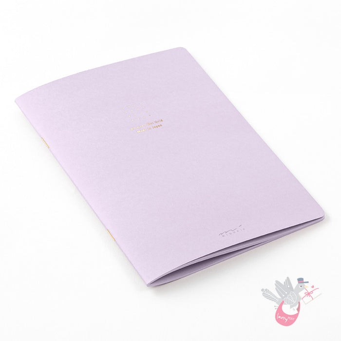 MIDORI - Cahier Journal - 56 Pages - Dotted - A5 - Purple - Pack of 5