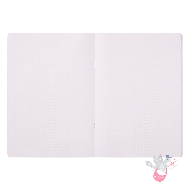 MIDORI - Cahier Journal - 56 Pages - Dotted - A5 - Purple - Pack of 5