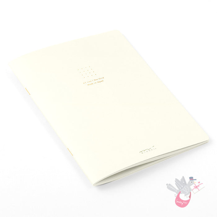 MIDORI - Cahier Journal - 56 Pages - Dotted - A5 - White - Pack of 5