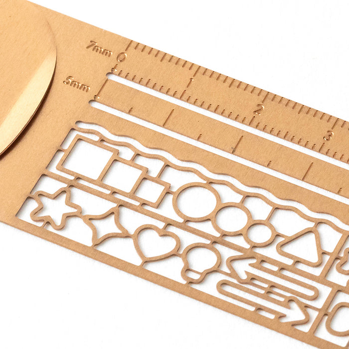 MIDORI - Clip Ruler - 10cm - Copper