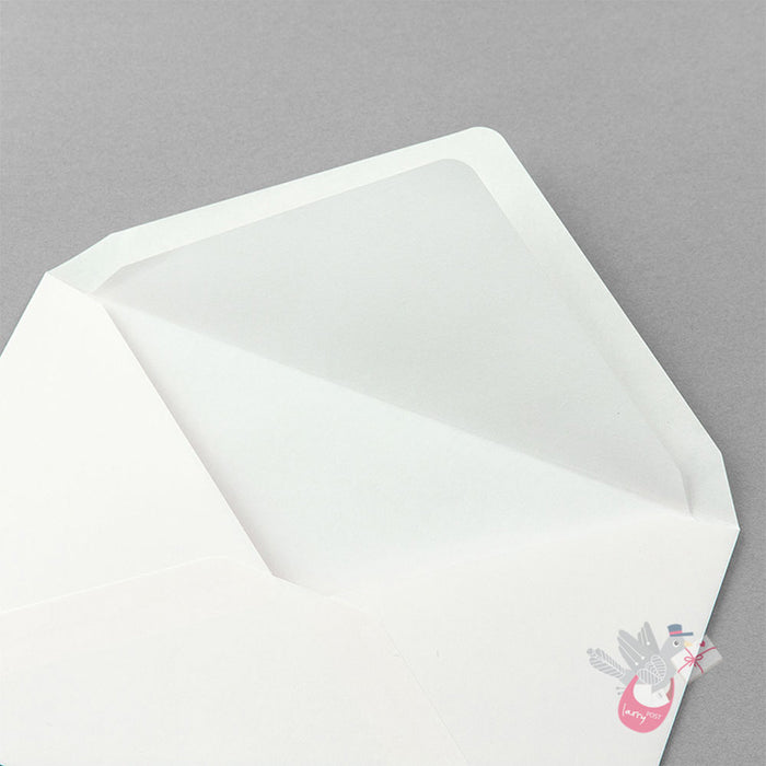 MIDORI - MD Paper Cotton - Double Envelope - Cream - Pack of 8