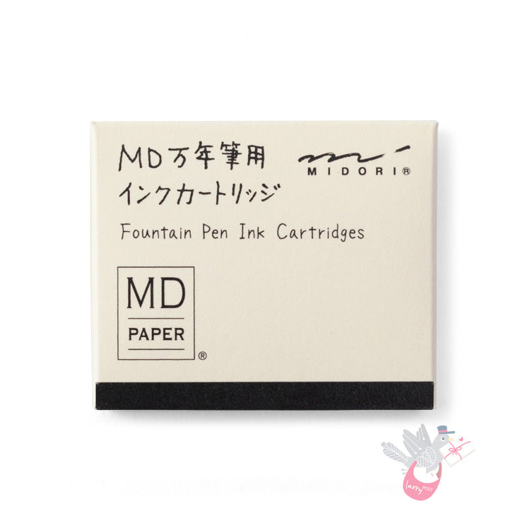 MIDORI Ink Cartridges - Black - Pack of 6