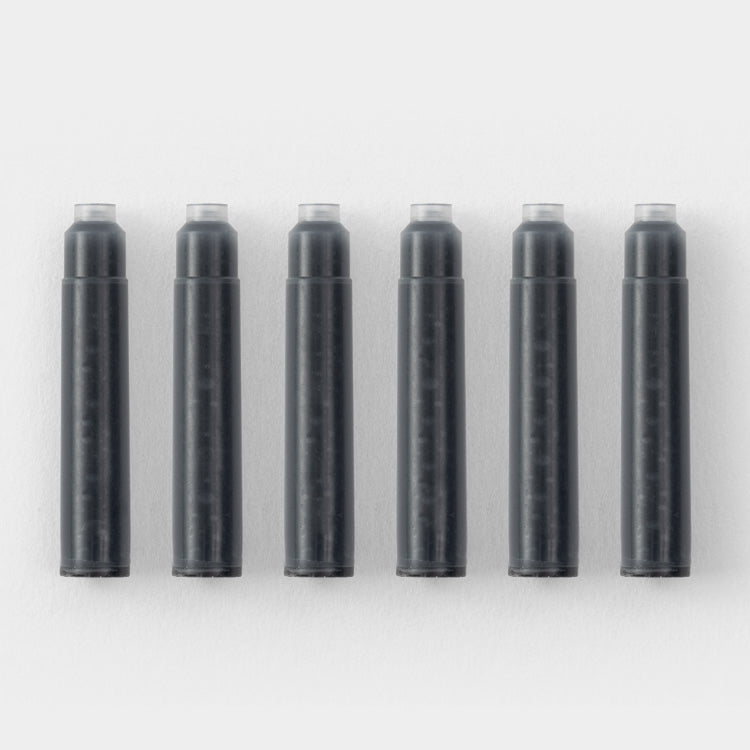 MIDORI Ink Cartridges - Black - Pack of 6