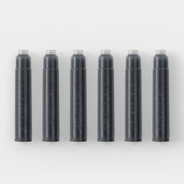 MIDORI Ink Cartridges - Black - Pack of 6