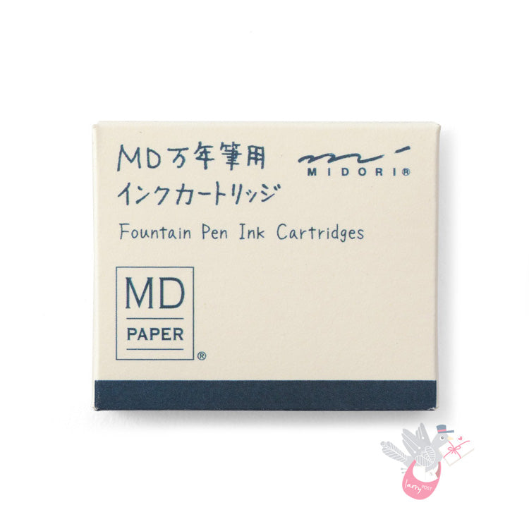 MIDORI Ink Cartridges - Blue/Black - Pack of 6