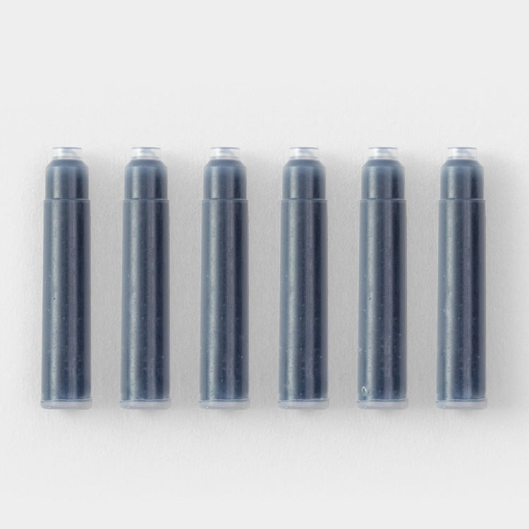 MIDORI Ink Cartridges - Blue/Black - Pack of 6