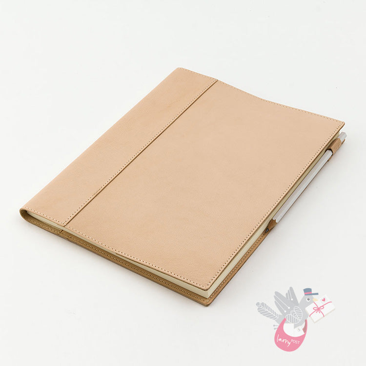 MIDORI - Notebook Cover - Goat Leather - A4 (Fits 2 x light A4 page journals or 1 x 192 page journal)