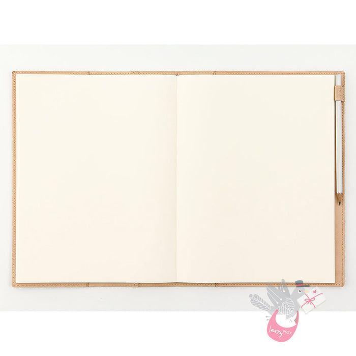 MIDORI - Notebook Cover - Goat Leather - A4 (Fits 2 x light A4 page journals or 1 x 192 page journal)