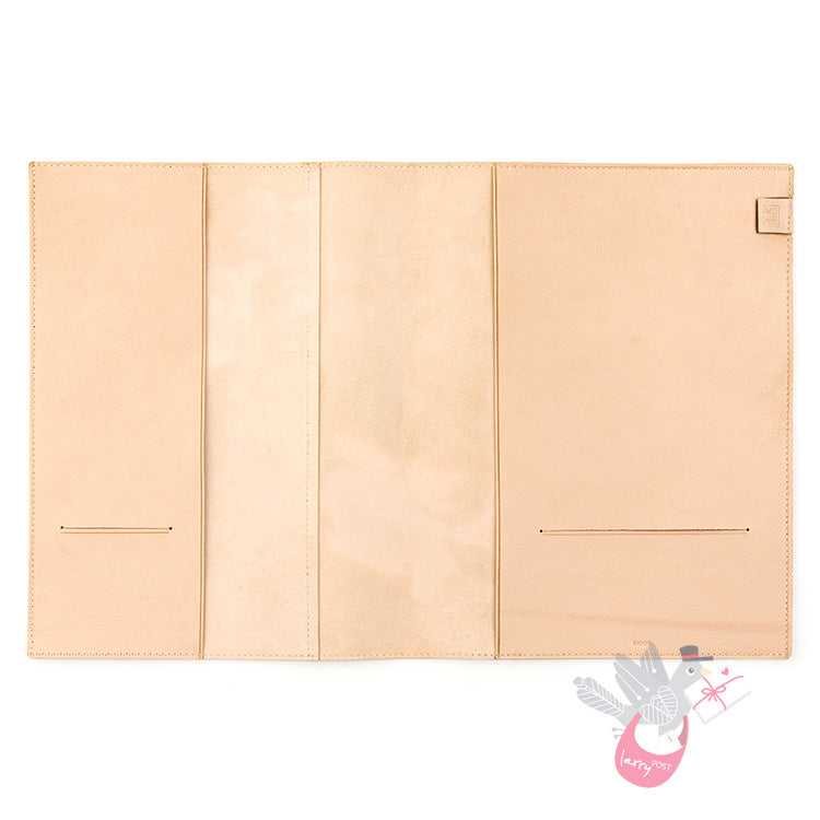 MIDORI - Notebook Cover - Goat Leather - A4 (Fits 2 x light A4 page journals or 1 x 192 page journal)