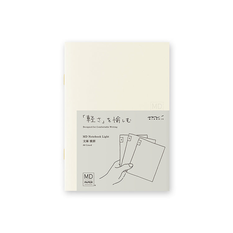 MIDORI - Notebook - Light - A6 - Lined (pack of 3)