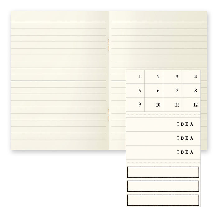 MIDORI - Notebook - Light - A6 - Lined (pack of 3)