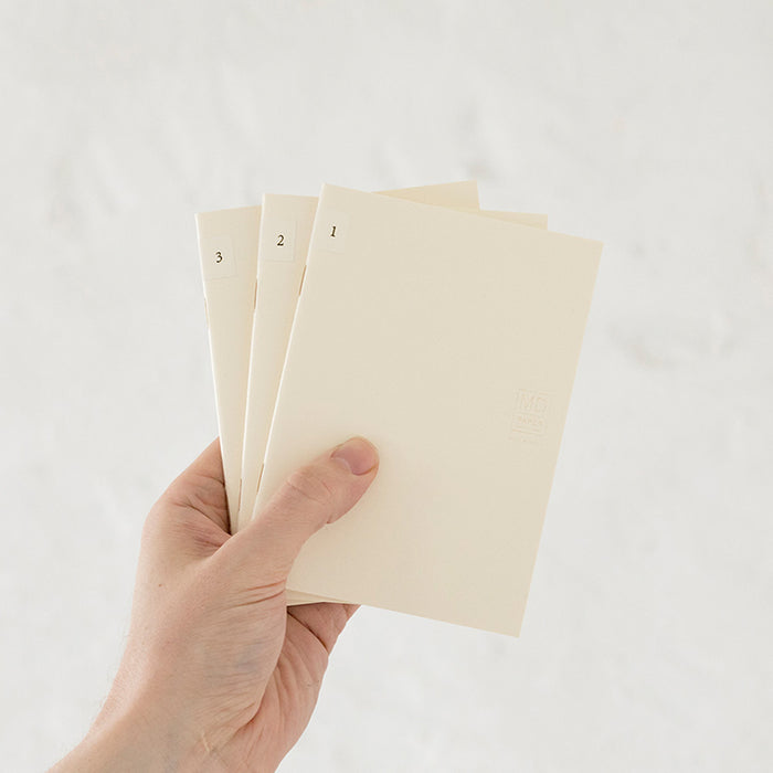 MIDORI - Notebook - Light - A6 - Grid (pack of 3)