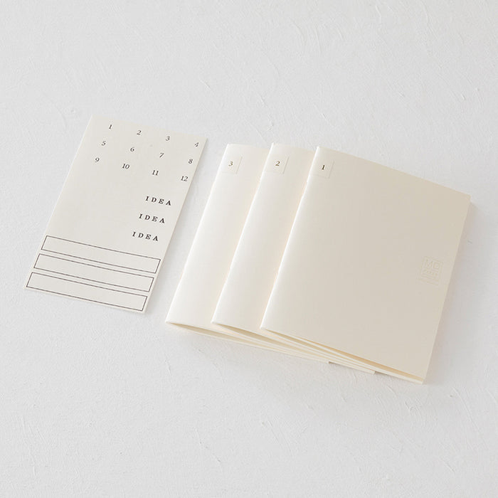 MIDORI - Notebook - Light - A6 - Grid (pack of 3)